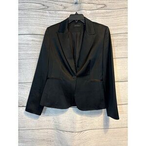 Context Black Single Button Blazer Size 6